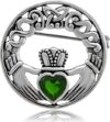 W | S WITHLOVE Charm Claddagh Celtic Iris Friendship Brooch Pin