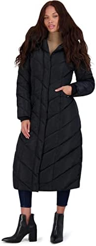 Steve Madden Long Chevron Maxi Puffer Coat - Image 3