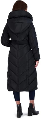 Steve Madden Long Chevron Maxi Puffer Coat - Image 5