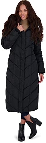 Steve Madden Long Chevron Maxi Puffer Coat - Image 2