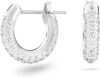 SWAROVSKI Stone Crystal Pierced Hoop Earrings