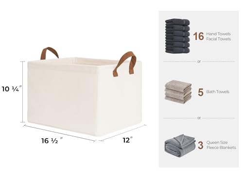 StorageWorks Large Fabric Storage Bins with Handles - Image 2