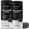 EVEO Streak-Free Electronic Screen Wipes [2×40]