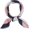 Allegra K Stripe Print Square Neck Wrap Scarf