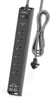 Addtam Surge Protector Power Strip with USB