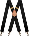 MENDENG Heavy Duty Swivel Hooks X-Back Suspenders