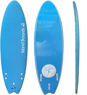 Island Water Sports Swallow Tail Softtop Surfboard for All Levels