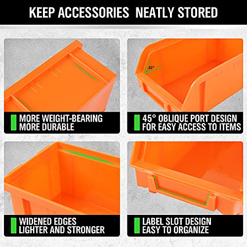 SWANLAKE GARDEN TOOLS 30PCS Wall Mounted Storage Bins - Image 3