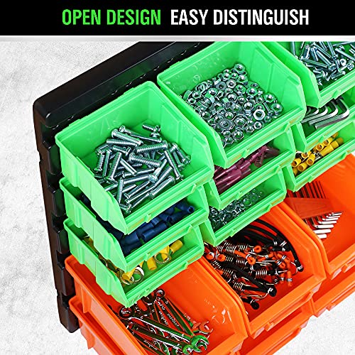 SWANLAKE GARDEN TOOLS 30PCS Wall Mounted Storage Bins - Image 5