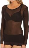 Only Hearts Tailored Tulle Long-Sleeve Crew-Neck Shirt
