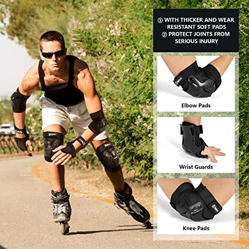 Tanden Adult Skating Knee, Elbow, Wrist Pads - Image 4
