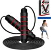 BHYTAKI Tangle-Free Speed Jump Rope with Foam Handles