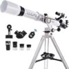 Koolpte Telescope 90mm Aperture, Wireless Remote