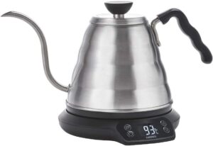 Hario Temperature Control Power Kettle, Silver/Black