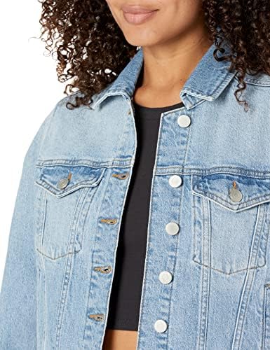 The Drop Jai Cropped Denim Jacket - Image 3
