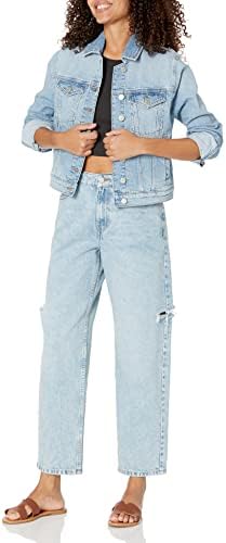 The Drop Jai Cropped Denim Jacket - Image 4