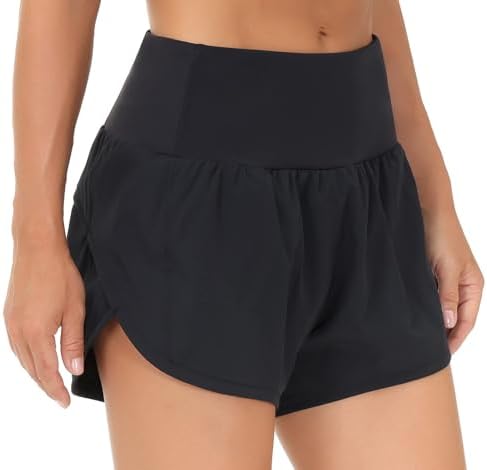 THE GYM PEOPLE High Waisted Quick Dry Running Shorts - Image 2