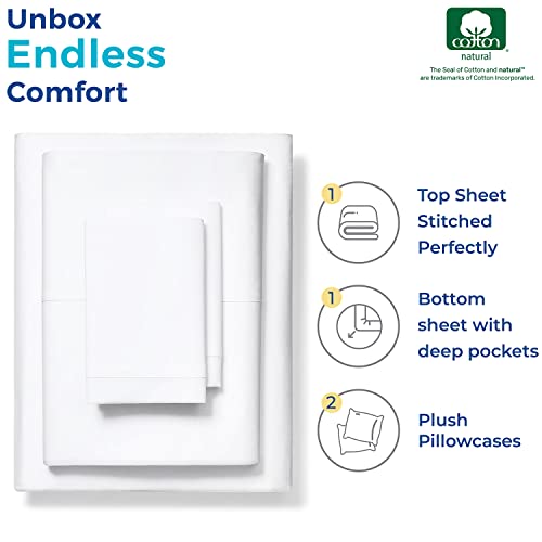 THREAD SPREAD Queen Size 1000 Thread Count Cotton Sheets - Image 3