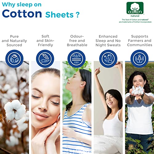 THREAD SPREAD Queen Size 1000 Thread Count Cotton Sheets - Image 5
