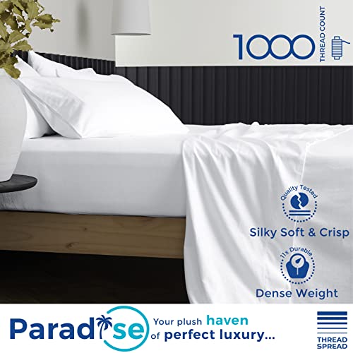 THREAD SPREAD Queen Size 1000 Thread Count Cotton Sheets - Image 2