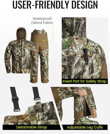 TIDEWE Hunting Jacket and Bibs with Face Mask - Image 5