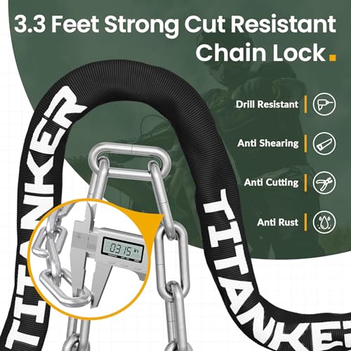 Titanker Security Anti-Theft Bike Chain Lock - Image 2