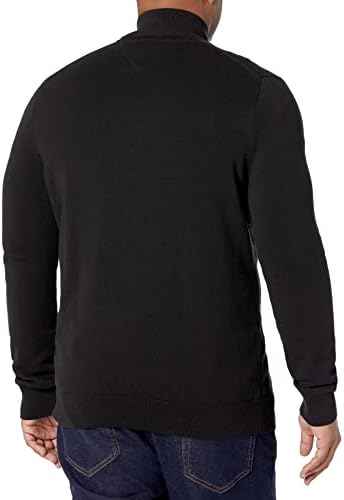 Tommy Hilfiger Men's Long Sleeve Cotton Quarter Zip Pullover - Image 2