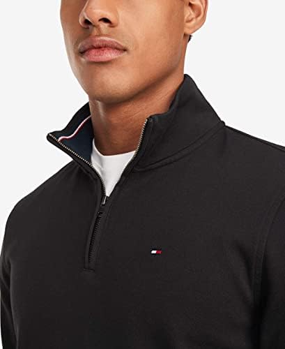 Tommy Hilfiger Men's Long Sleeve Fleece Quarter Zip Pullover Sweatshirt - Image 3
