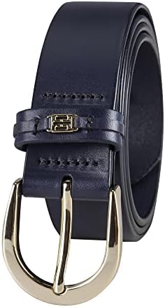 Tommy Hilfiger TH Ornament Logo Leather Belt - Image 2