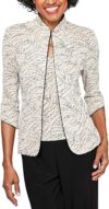 Alex Evenings Top And Jacket Set