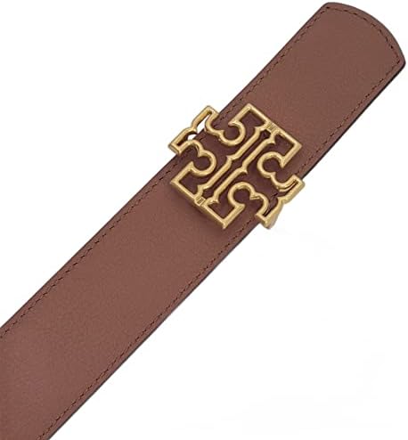 Tory Burch Britten Logo Tan Belt - Image 4