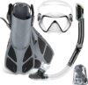 ZEEPORTE Travel Snorkel Set with Anti-Fog Mask