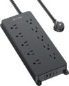 TROND Surge Protector, 10 Outlets, 4 USB