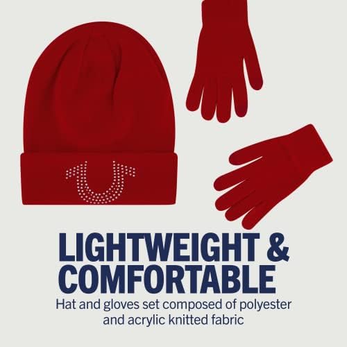 True Religion Beanie Hat and Touchscreen Glove Set - Image 4
