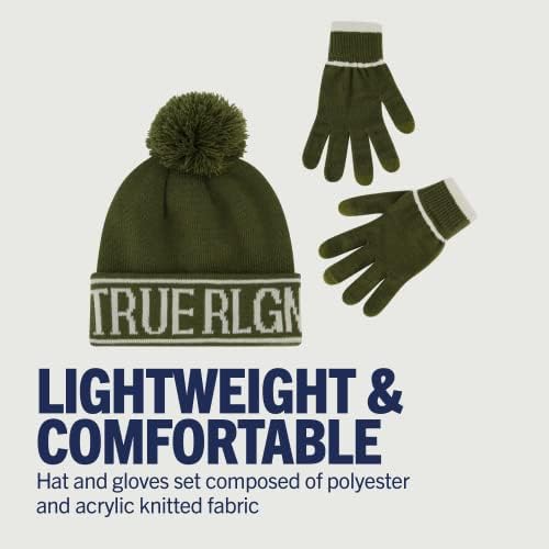 True Religion Beanie Hat and Touchscreen Glove Set - Image 4