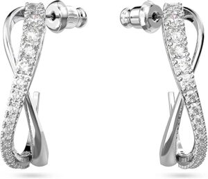 Swarovski Twist Row Crystal Earrings