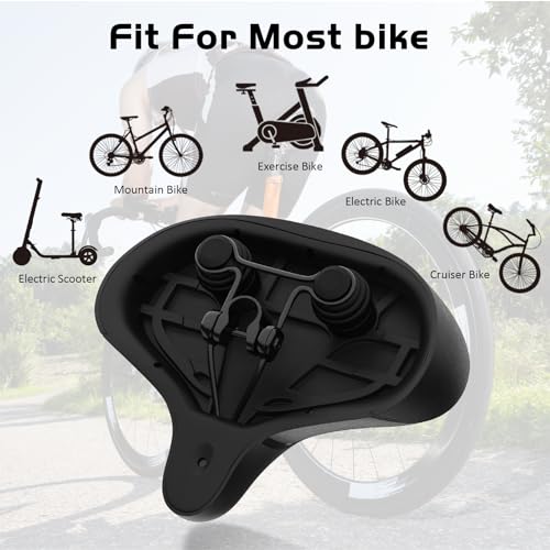 Twomaples Extra Comfort Wide Bicycle Seat - Image 5