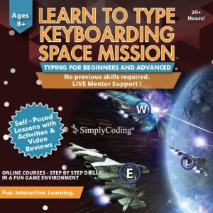 SimplyCoding Typing for Kids: Space Mission Software