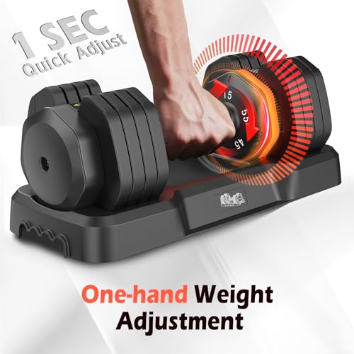 UKEEP Adjustable Dumbbells Set, 5-55LB Pair for Home Gym - Image 2