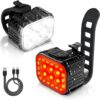 Ultra Bright Rechargeable Bike Lights Set