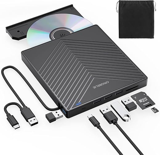 ORIGBELIE Ultra Slim USB 3.0 CD/DVD Drive
