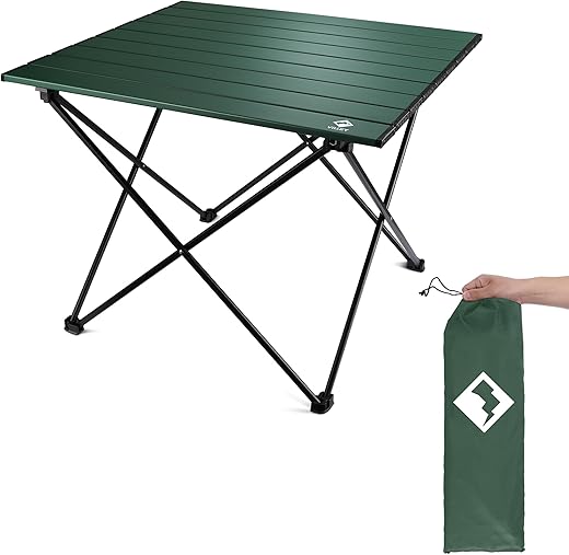VILLEY Ultralight Aluminum Folding Camping Table