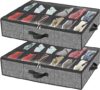 homyfort Underbed Shoe Storage, Fits 24 Pairs
