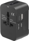 MINGTONG Universal Travel Adapter with USB-C & USB-A