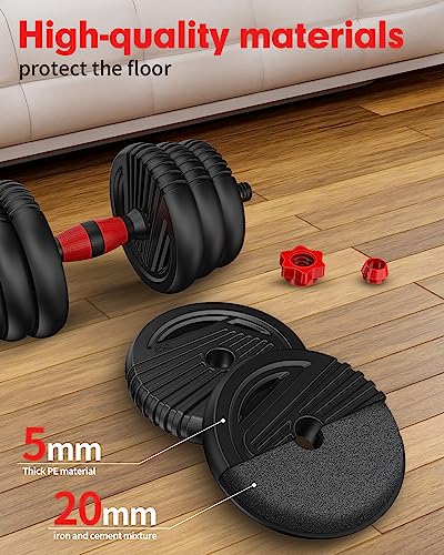 UNNMIIY Adjustable Dumbbells Set, 10-90lbs, 4-in-1 - Image 5