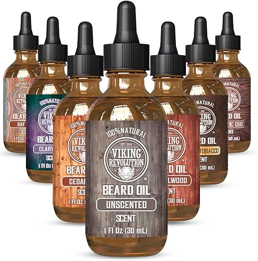 Viking Revolution Unscented Beard Oil With Argan And Jojoba
