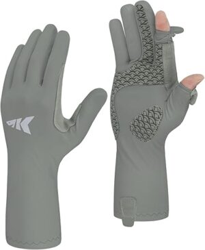 KastKing UPF50+ Quick-Dry Full Finger Fishing Gloves