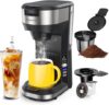 Famiworths Upgraded Hot & Iced Coffee Maker, Single-Serve, 30Oz Reservoir