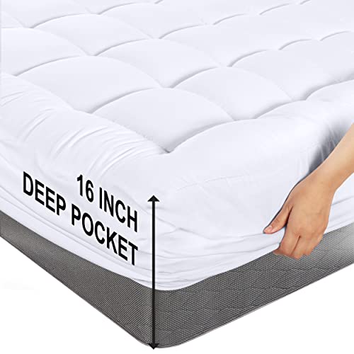 Utopia Bedding Quilted Deep Pocket Queen Mattress Pad - Image 5