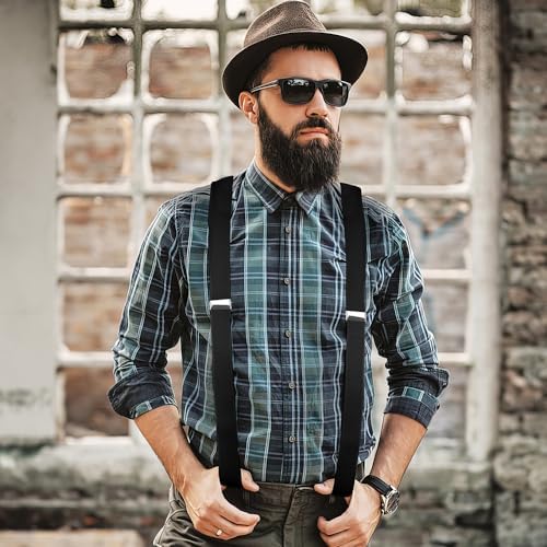 Vesberkl Men's Elastic Y-Back Suspenders - Image 4